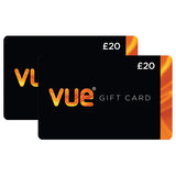 £40 Vue Cinema Gift Cards Multipack (2 x £20)