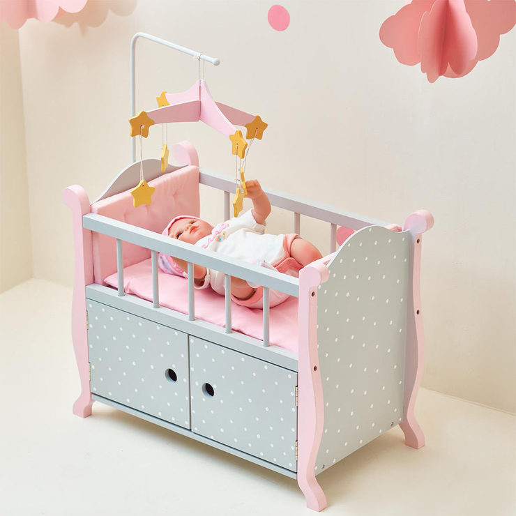 baby doll and cot