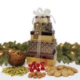 Festive Tower of Treats in Gold Design, 2.2kg