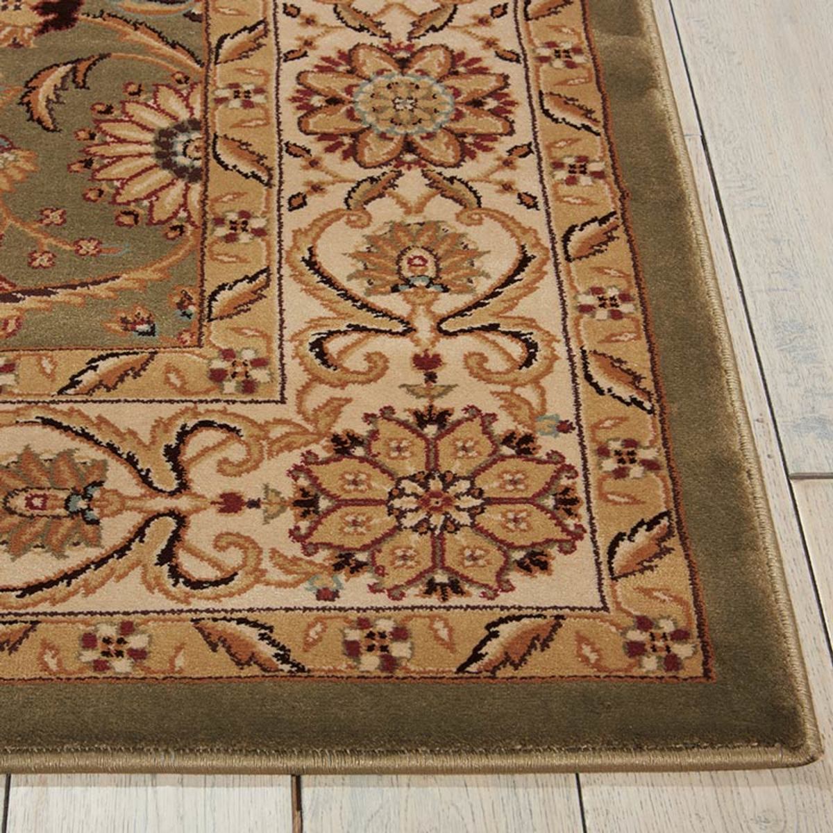 Persian Influenced Rug in Green Runner Costco UK