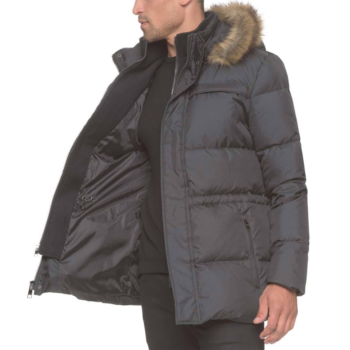 Marc New York Mens Quilted Jacket in Jet Black - Small | Costco UK
