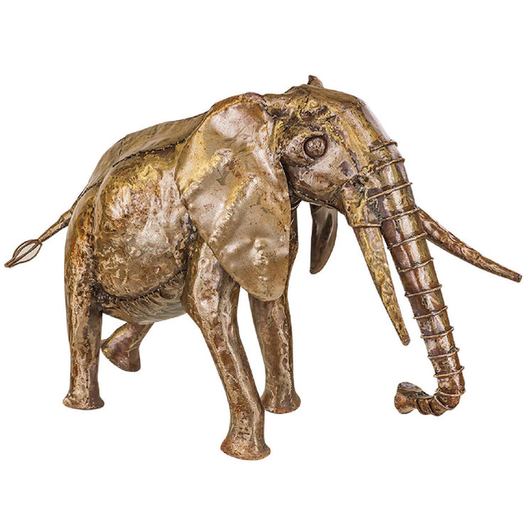 Pangea 2ft (60.9cm) Elephant Ornamental Metal Structure - Baby | Costco UK