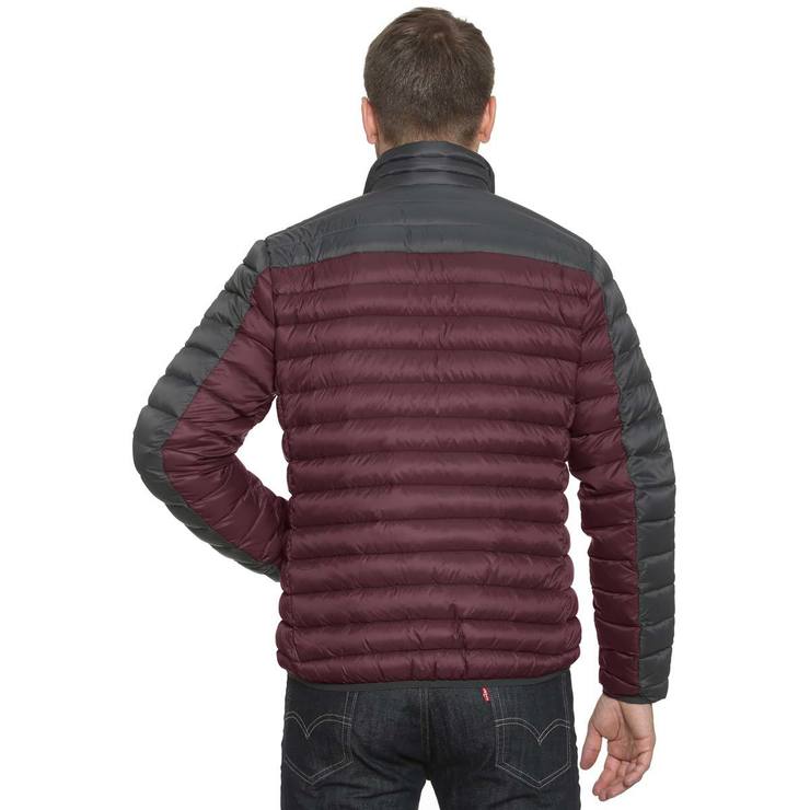 Gerry Men's Light Weight Sweater Down Jacket, Slate / Wine - Small ...