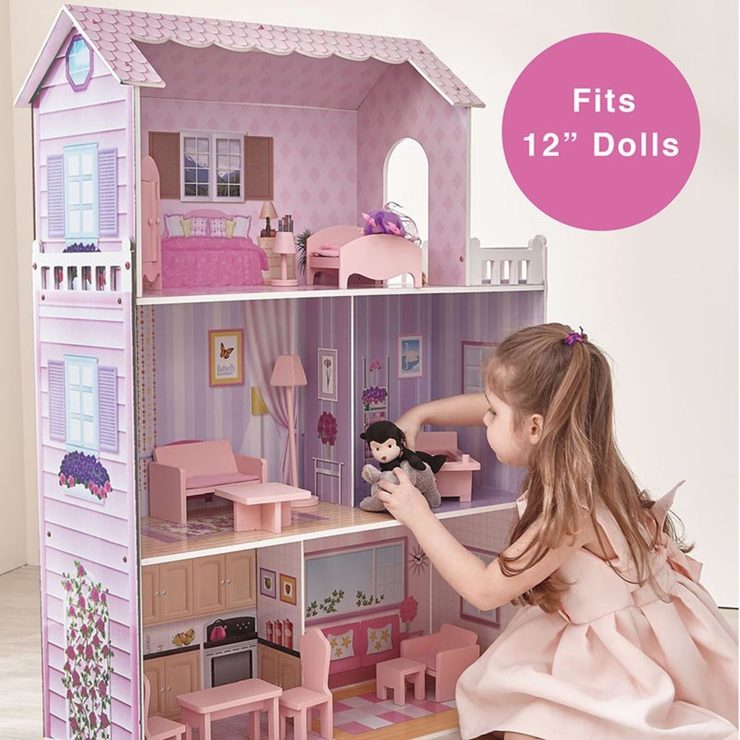 wooden doll house for kids
