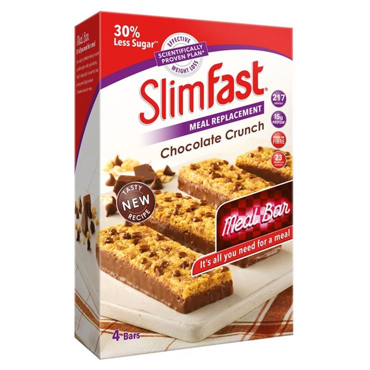 SlimFast Chocolate Crunch Meal Replacement Bars, 16 x 60g | Costco UK