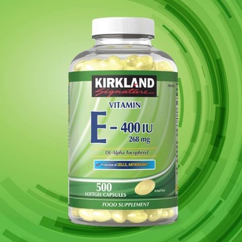 Kirkland Signature Vitamin E 268mg, 500 Softgel Capsules (16 Months Supply)