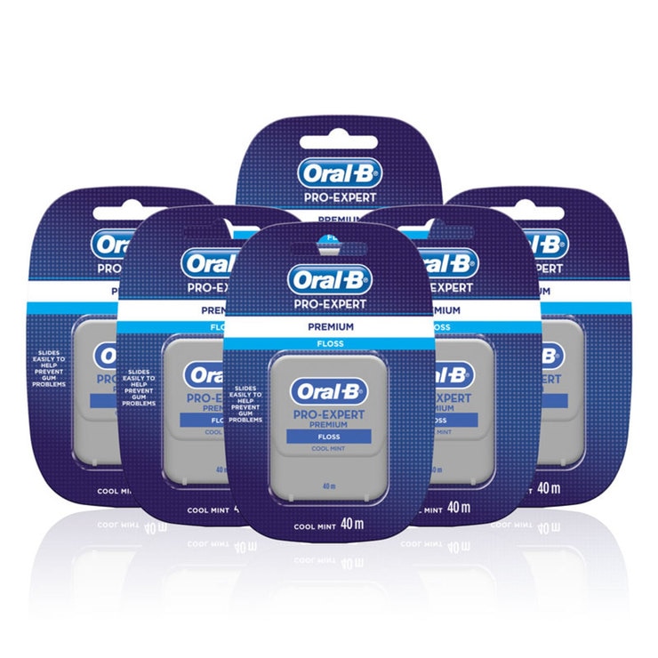 Oral-B Pro-Expert Premium Cool Mint Floss, 6 X 40m | Costco UK