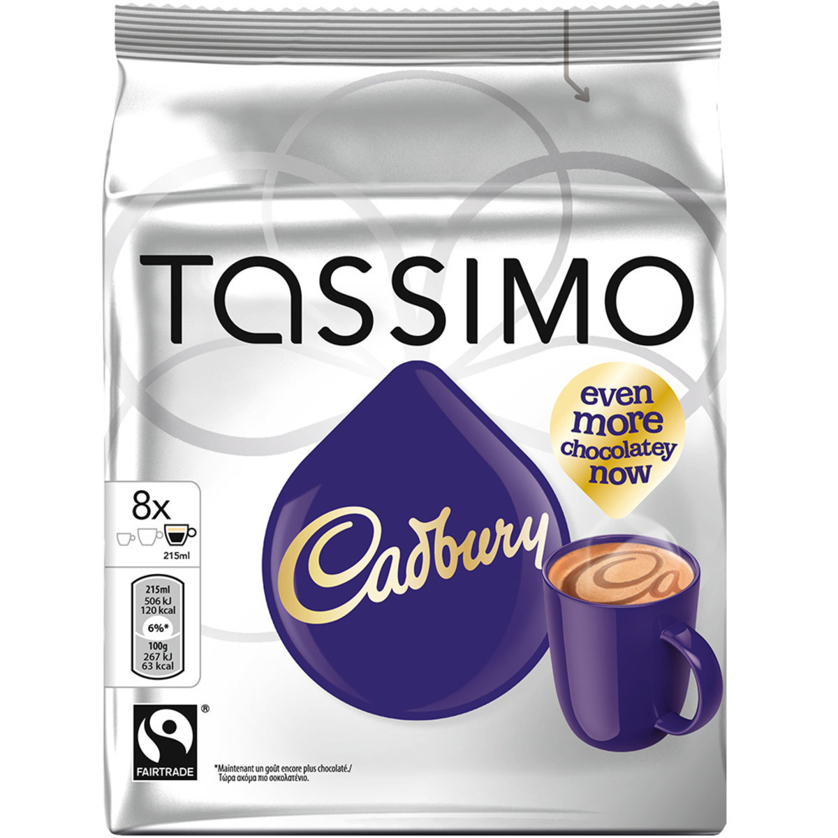 Tassimo Milka Hot Chocolate Pods (Pack of 5, Total  