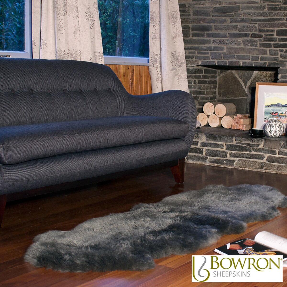 Bowron Longwool 100% Sheepskin Double Rug, Dover | Costco UK