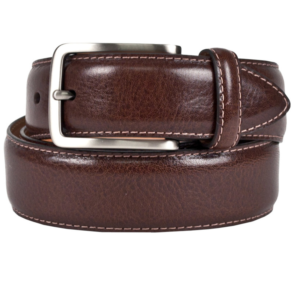 Kirkland Signature Mens Leather Belt in Brown - Waist 30 ...