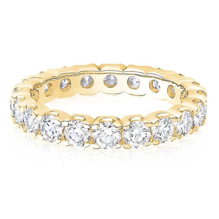 2.00ctw Round Brilliant Cut Diamond Eternity Ring, 18ct Yellow Gold