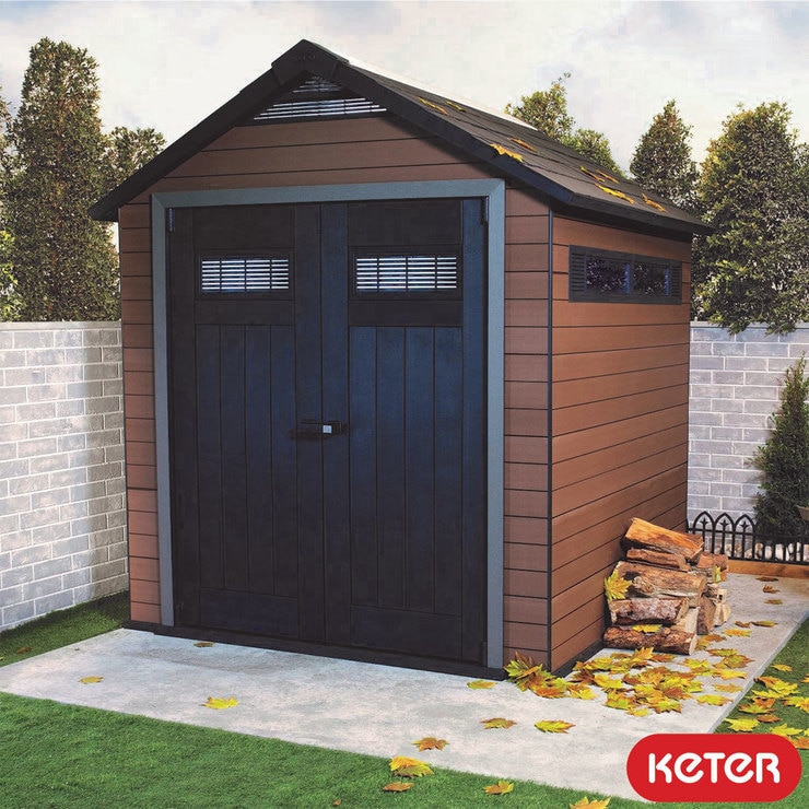 Keter Fusion 7ft 6" x 7ft 4" (2.3 x 2.2m) Shed | Costco UK