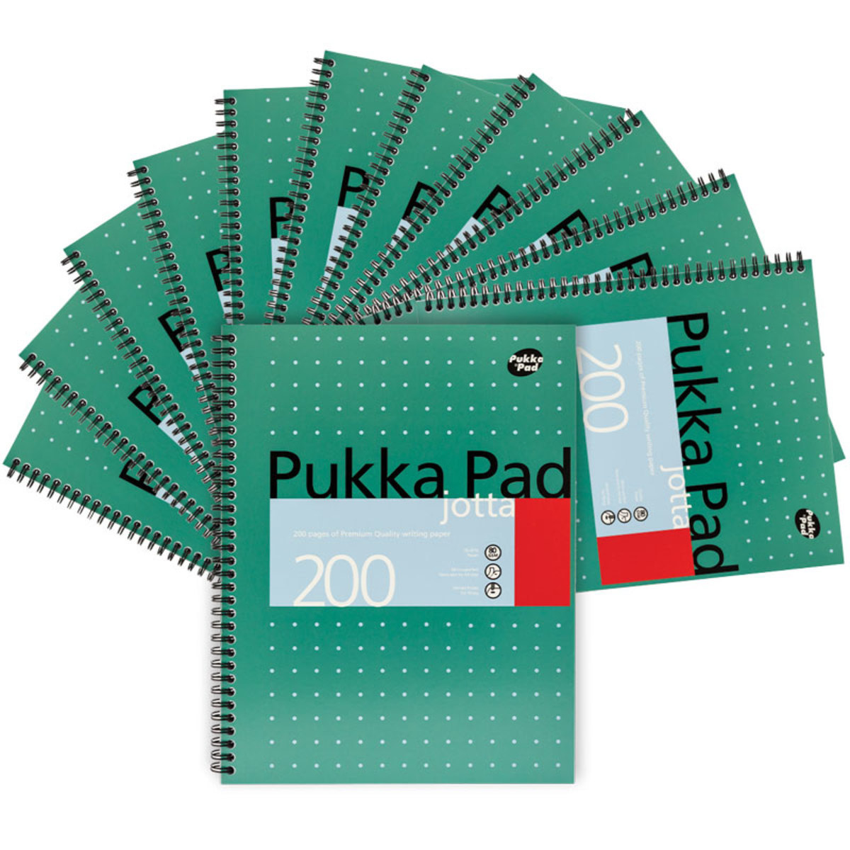Pukka Pad Lot de 10 pochettes transparentes A6 imprimées pour