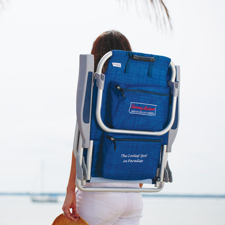Tommy Bahama Backpack Folding Beach Chair in Blue | Costco UK